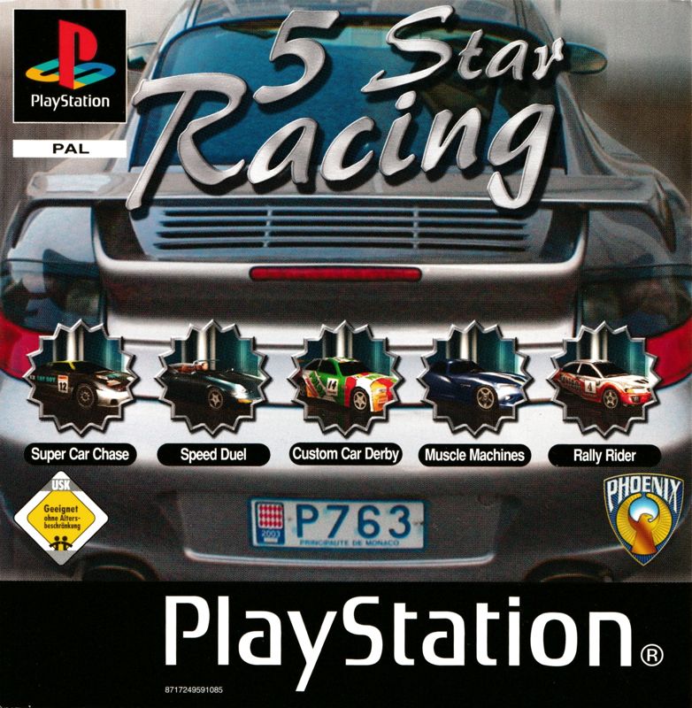 5 Star Racing box art for Playstation